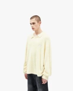 FAUX MINK POLO SWEATER CREAM -Vicinity Fashion Store 02 7154511d f1c2 426c 803d 8d9ef2236cee