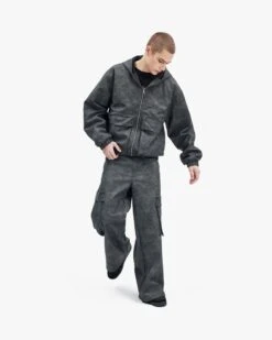 SCRIPT LOGO LEATHER PANTS GREY -Vicinity Fashion Store 05 9ccda367 3151 42d4 b7cf e0e706454c09