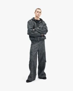 SCRIPT LOGO LEATHER PANTS GREY -Vicinity Fashion Store 06 2ca30fc6 0623 44b1 9159 77360e511c80