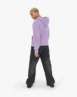 V-LOGO KNIT ZIP HOODIE LAVENDER -Vicinity Fashion Store 11 c8841d8b 32f9 4ece 91c9 a7655389c36d