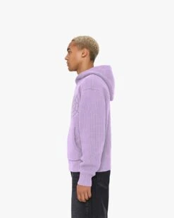 V-LOGO KNIT ZIP HOODIE LAVENDER -Vicinity Fashion Store 13 a70e340b e751 4d16 b301 f779d261ea0d