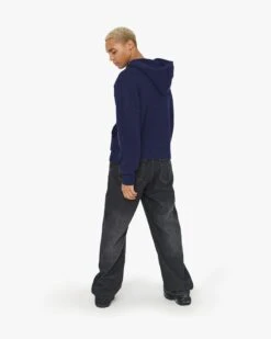 V-LOGO KNIT ZIP HOODIE NAVY -Vicinity Fashion Store 18 6fb15fa3 f8f8 439d a9cf 3e5aaae9f2e3