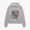 EAGLE TATTOO HOODIE MELANGE GREY