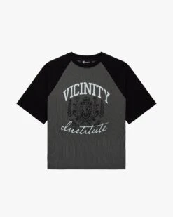 INSTITUTE TEE GREY/BLACK