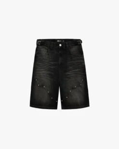 WILD SOUTH DENIM JORTS COAL