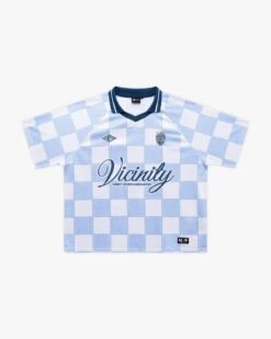 CARO CHECKER JERSEY BLUE/WHITE