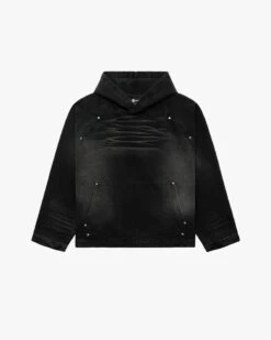 WILD SOUTH DENIM HOODIE COAL