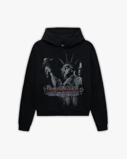 LADY LIBERTY HOODIE VINTAGE WASH