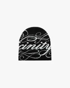 ORNAMENT BEANIE - BLACK