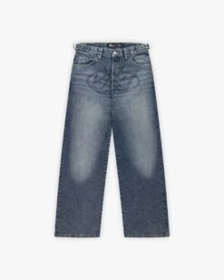 EMBOSSED SCRIPT LOGO DENIM BLUE