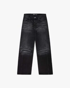 SCRIPT DENIM WASHED BLACK