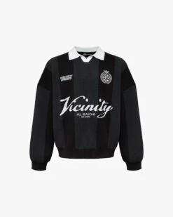 SPORTS TEAM JERSEY KNIT BLACK