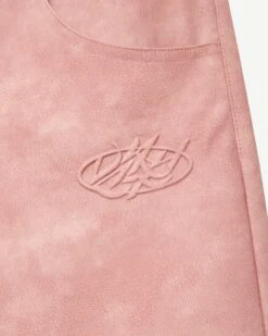 SCRIPT LOGO LEATHER PANTS VINTAGE PINK -Vicinity Fashion Store Untitled 1 0006 IMG 6581