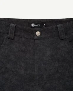 SCRIPT LOGO LEATHER PANTS TAR BLACK -Vicinity Fashion Store Untitled 1 0011 IMG 6569