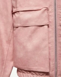 SCRIPT LOGO LEATHER JACKET VINTAGE PINK -Vicinity Fashion Store Untitled 1 0013 IMG 6564 0f740733 79ff 4dd9 9e29 fe8879163ffb