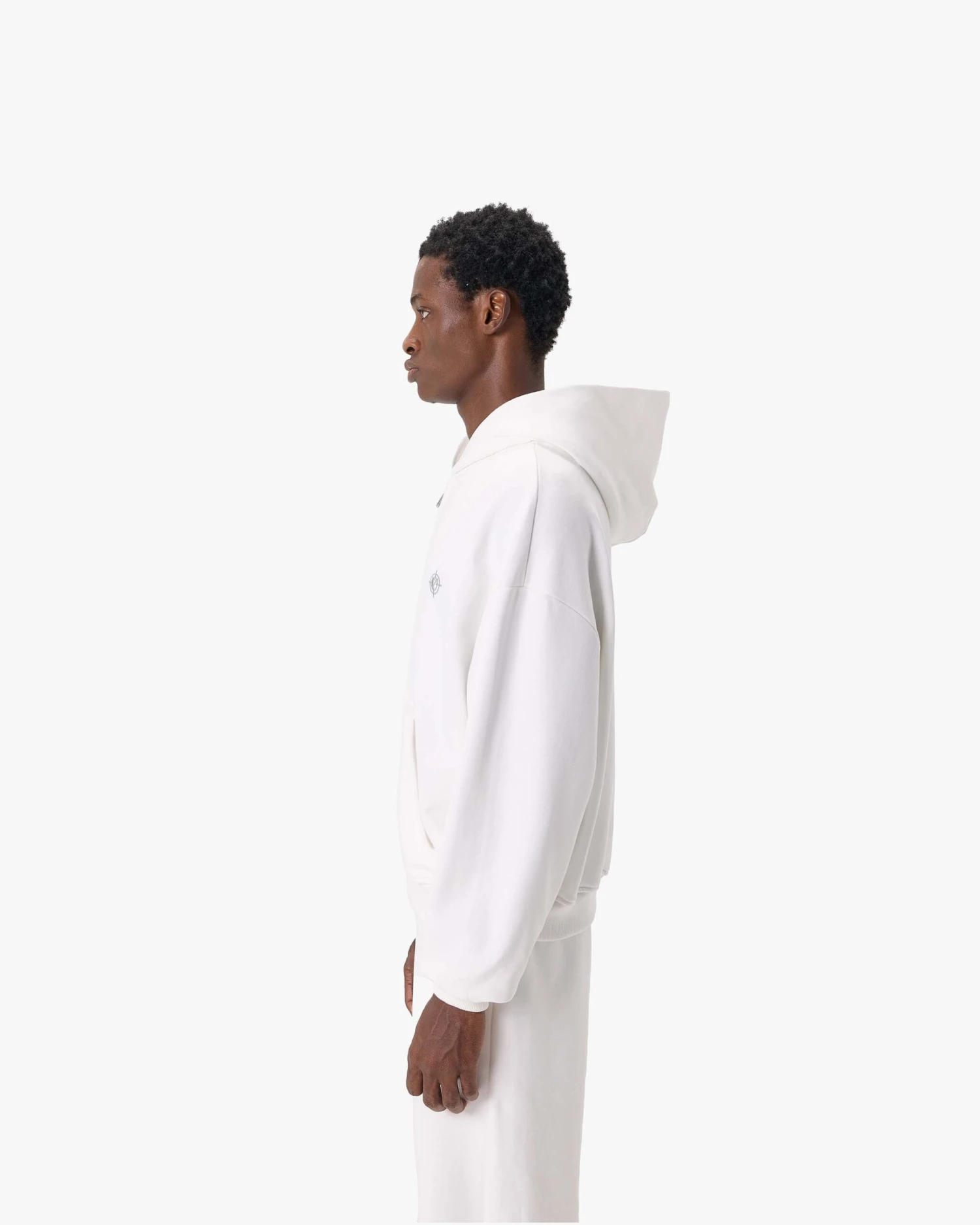 SOFTS ZIP-HOODIE WHITE 4 SOFTS ZIP-HOODIE WHITE - Image 4