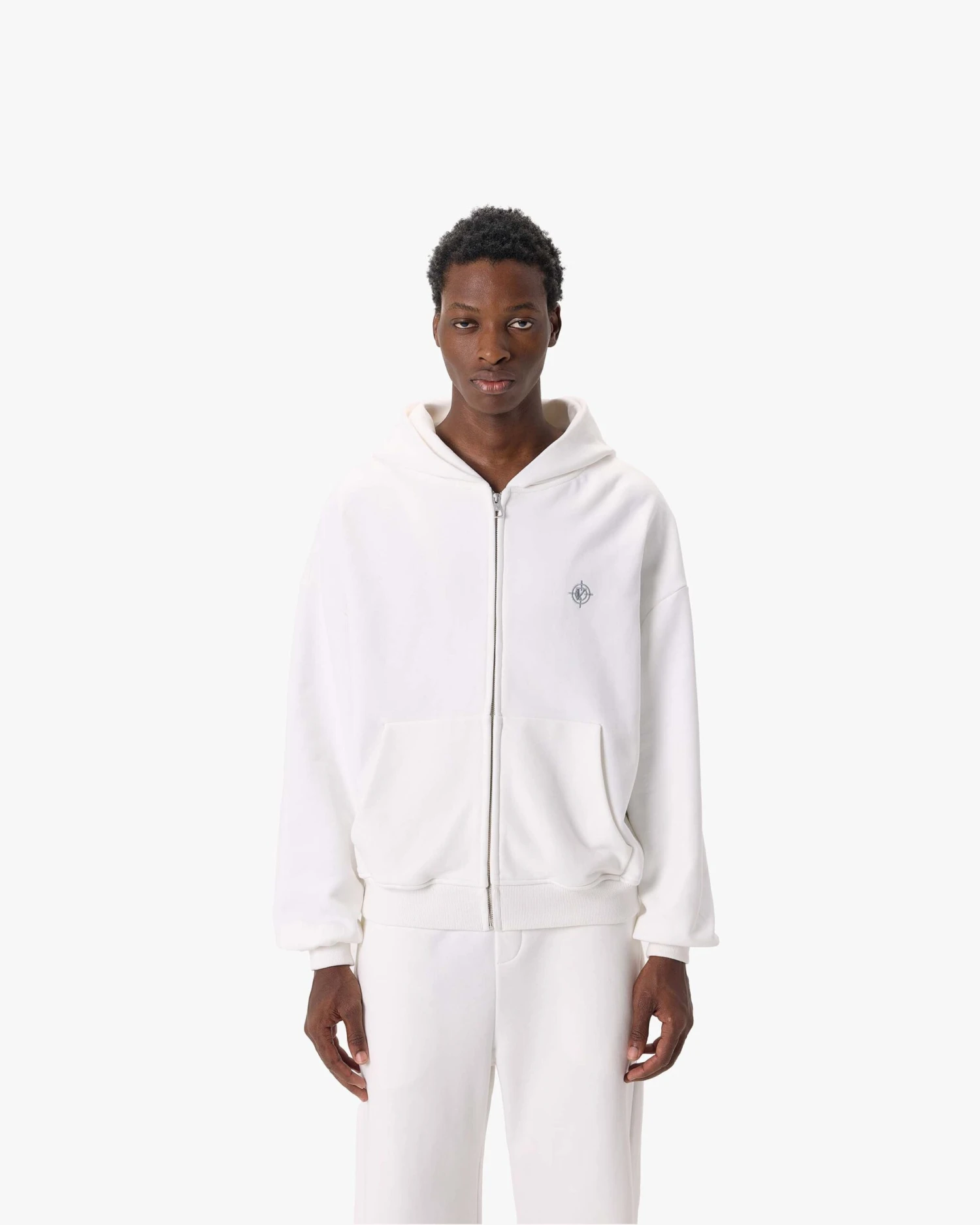 SOFTS ZIP-HOODIE WHITE 2 SOFTS ZIP-HOODIE WHITE - Image 2