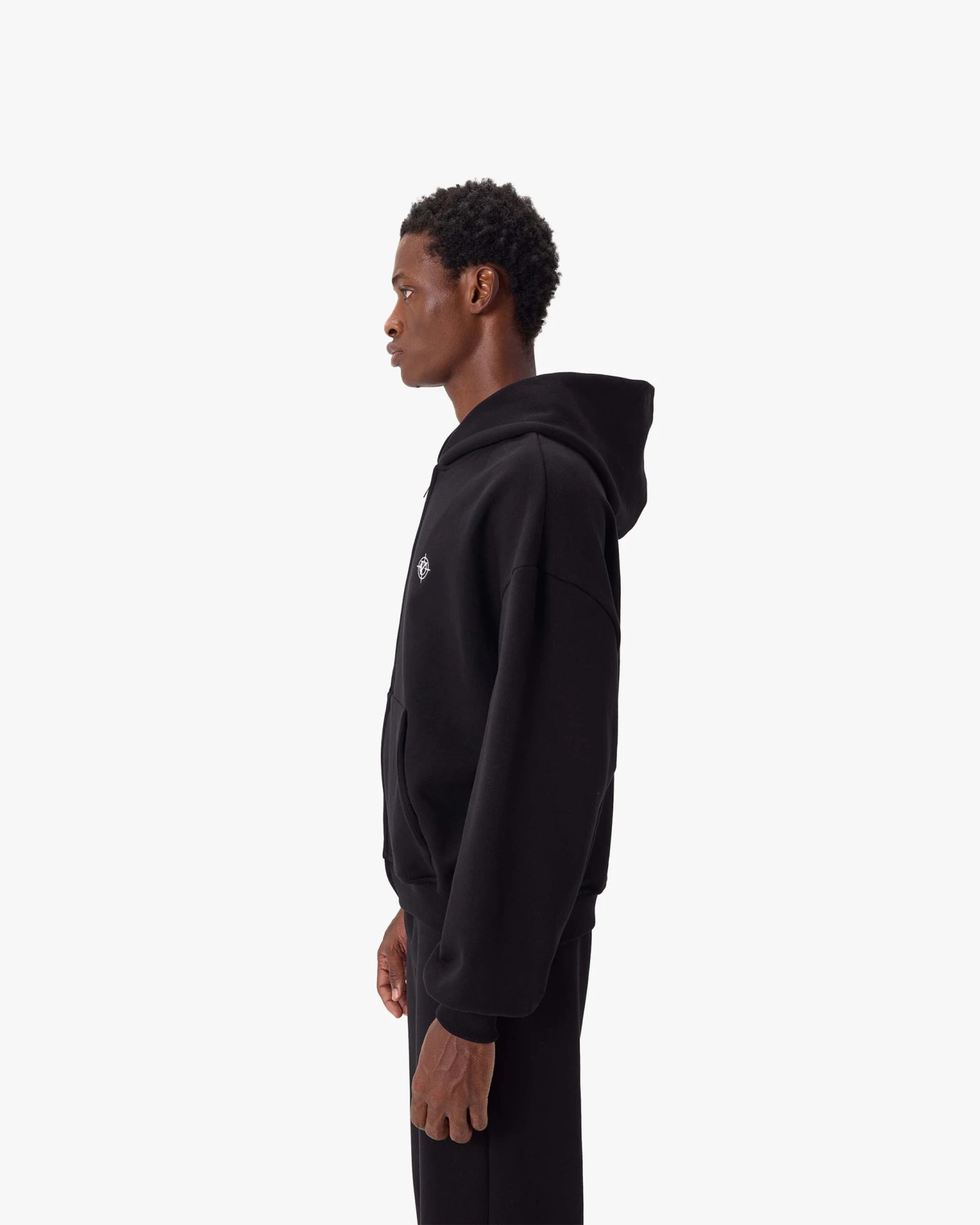SOFTS ZIP-HOODIE BLACK 4 SOFTS ZIP-HOODIE BLACK - Image 4