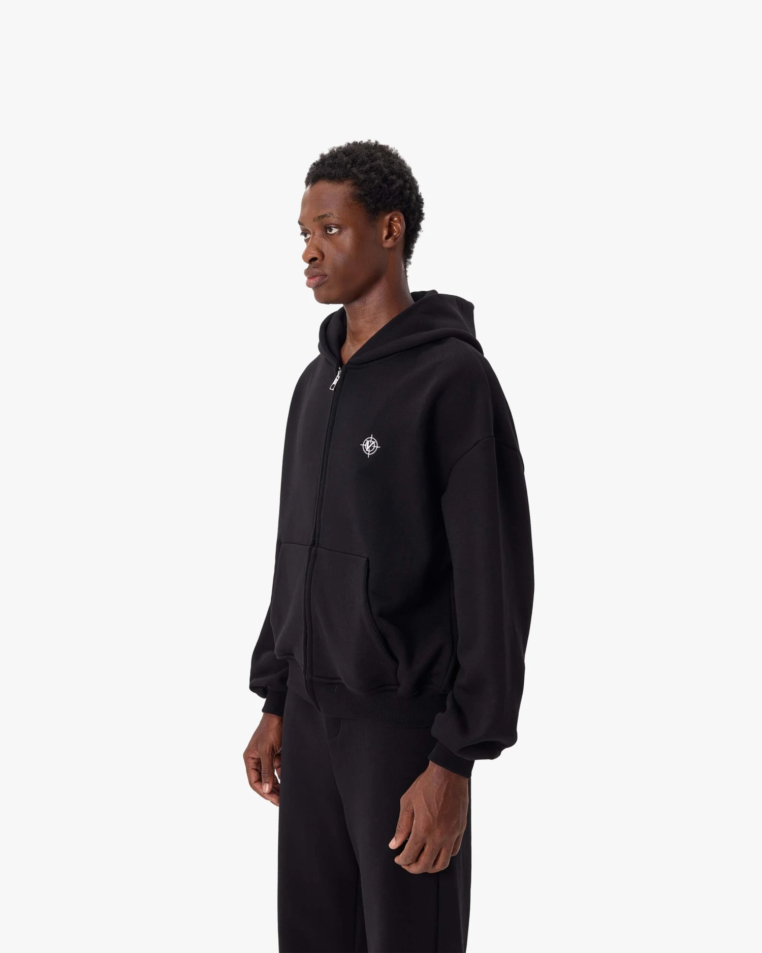 SOFTS ZIP-HOODIE BLACK 3 SOFTS ZIP-HOODIE BLACK - Image 3