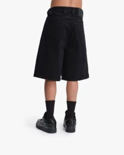 MIDNIGHT BLACK DENIM JORTS -Vicinity Fashion Store fake back