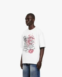 LOVE LETTER TEE WHITE -Vicinity Fashion Store love letter white tilt