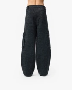 SCRIPT LOGO LEATHER PANTS TAR BLACK -Vicinity Fashion Store pics 0000 ColorFill2copy9