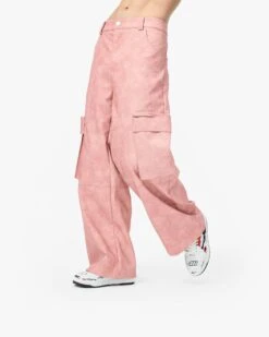 SCRIPT LOGO LEATHER PANTS VINTAGE PINK -Vicinity Fashion Store pics 0004 ColorFill2copy5