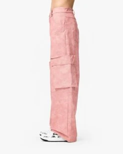 SCRIPT LOGO LEATHER PANTS VINTAGE PINK -Vicinity Fashion Store pics 0006 ColorFill2copy3