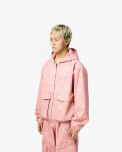 SCRIPT LOGO LEATHER JACKET VINTAGE PINK -Vicinity Fashion Store pics 0007 ColorFill1copy12