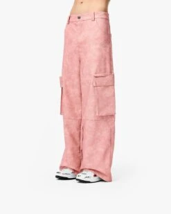 SCRIPT LOGO LEATHER PANTS VINTAGE PINK -Vicinity Fashion Store pics 0007 ColorFill2copy2