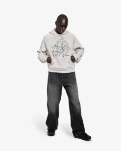 CONSTRUCTION LOGO HOODIE GREY -Vicinity Fashion Store pose01 e3776dbb a6fc 4233 a335 763f3319c4b9