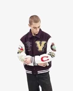 GAMBLER VARSITY JACKET BORDEAUX RED -Vicinity Fashion Store pose02 7d565e9d 09b1 4786 af35 02c9879352d7