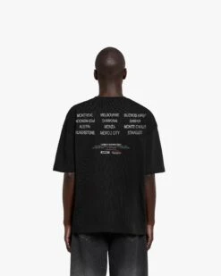 RACING WORLDCUP TEE BLACK -Vicinity Fashion Store racing worldcup tee black model back