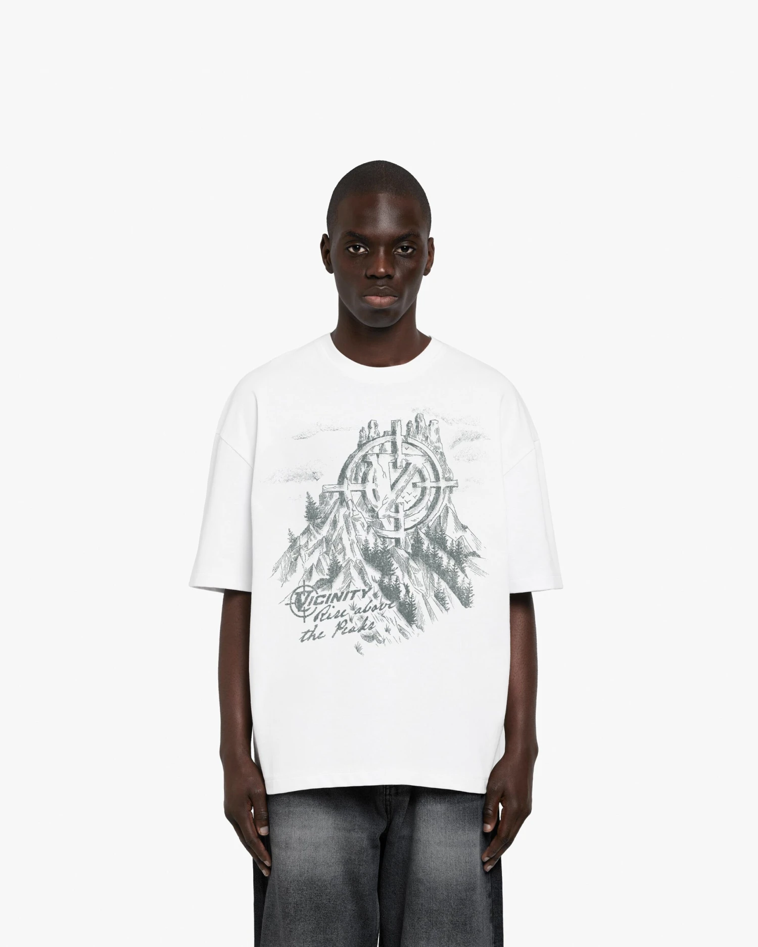 RISE ABOVE THE PEAKS TEE WHITE 2 RISE ABOVE THE PEAKS TEE WHITE - Image 2