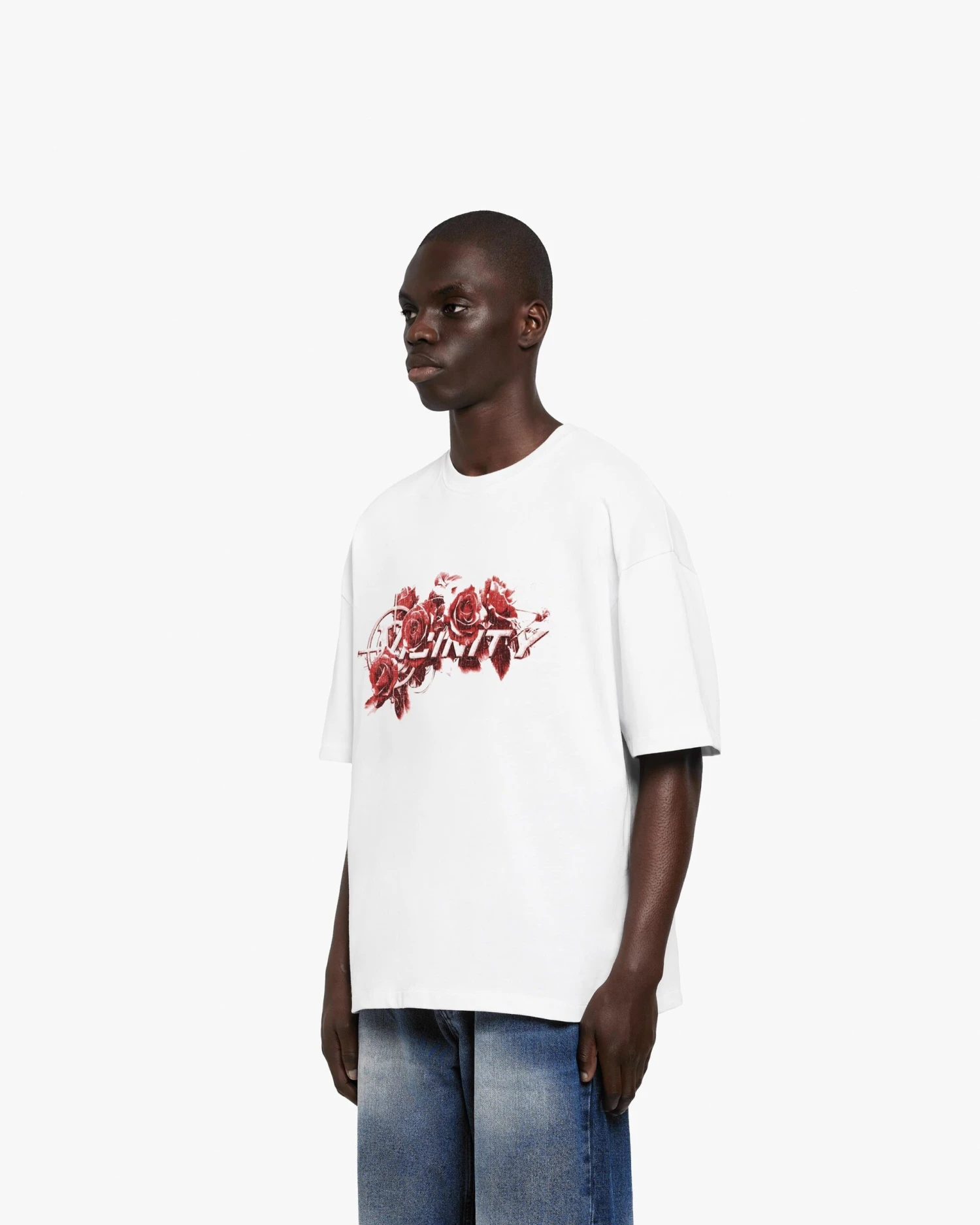 ROSE LOGO TEE WHITE 3 ROSE LOGO TEE WHITE - Image 3