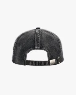 SCRIPT DENIM CAP BLACK -Vicinity Fashion Store script denim cap black back