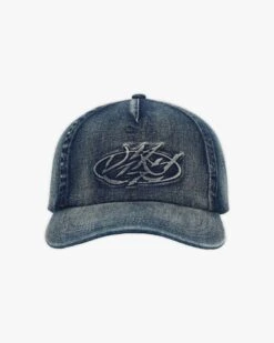 SCRIPT DENIM CAP BLUE