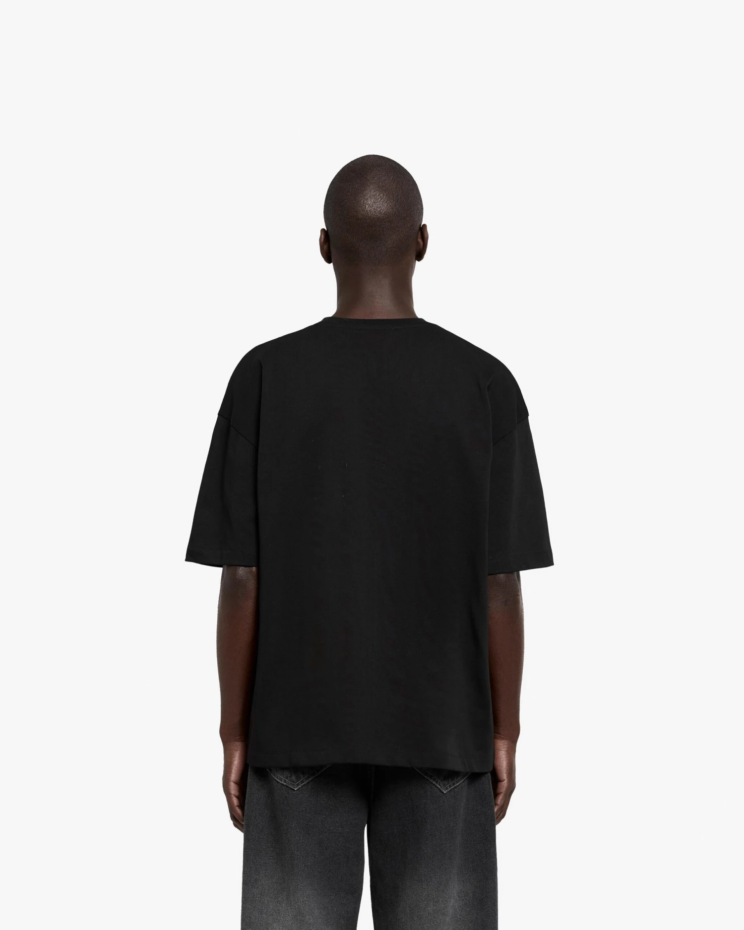 LOVE LETTER TEE BLACK 5 LOVE LETTER TEE BLACK - Image 5