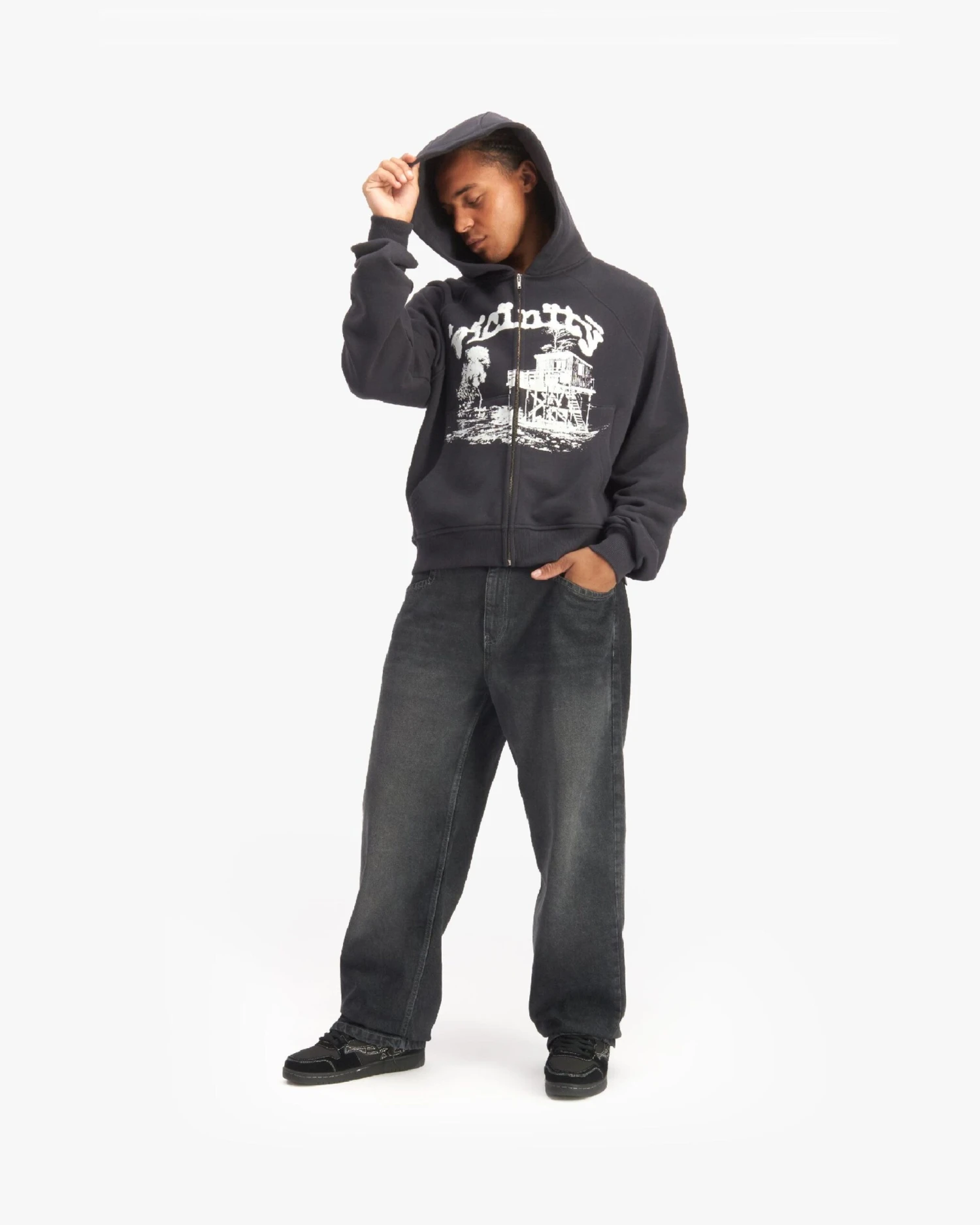 SHOOTING HOUSE ZIP HOODIE DARK GREY 7 SHOOTING HOUSE ZIP HOODIE DARK GREY - Image 7