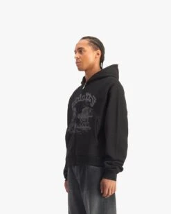 SHOOTING HOUSE ZIP HOODIE BLACK 10 SHOOTING HOUSE ZIP HOODIE BLACK -Vicinity Fashion Store website pic main 0000s 0029 VicinityHoodiesandJerseys6320