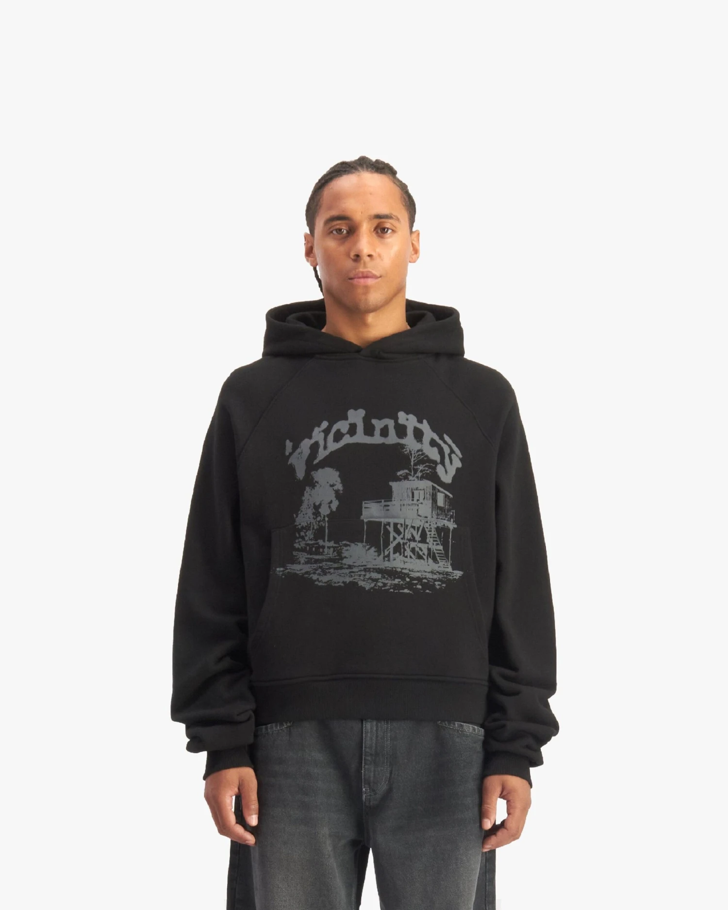 SHOOTING HOUSE HOODIE BLACK 2 SHOOTING HOUSE HOODIE BLACK - Image 2