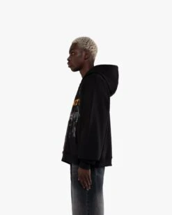 HAUNTED HOUSE ZIP HOODIE BLACK -Vicinity Fashion Store website pic main 0009 Backgroundcopy6