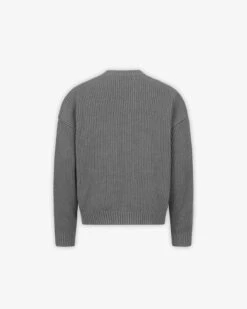 V-LOGO KNITWEAR DARK GREY -Vicinity Fashion Store website pic main 0009 Layer0copy13