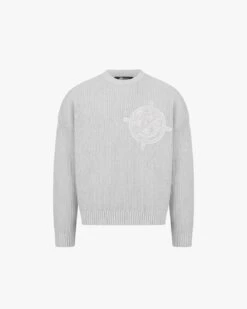 V-LOGO KNITWEAR LIGHT GREY