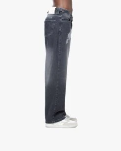 MIRAGE DENIM GREY / WHITE -Vicinity Fashion Store website pic main EMBROIDERYDENIMs 0001s 0001 15