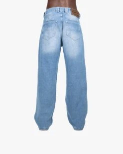 OUTLINED MIRAGE DENIM LIGHT BLUE / WHITE 10 OUTLINED MIRAGE DENIM LIGHT BLUE / WHITE -Vicinity Fashion Store website pic main EMBROIDERYDENIMs 0002s 0003 7 9