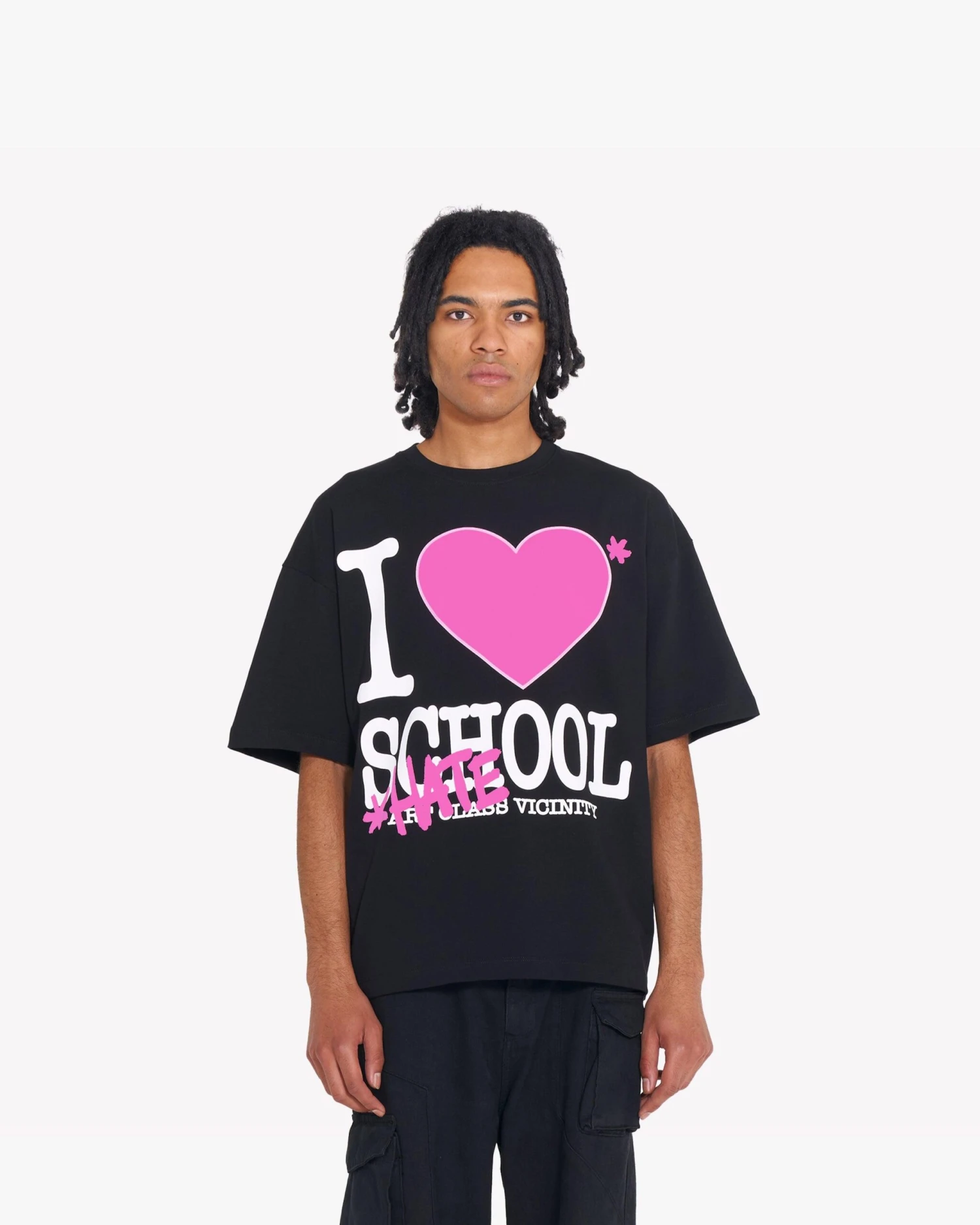 I LOVE SCHOOL TEE BLACK 2 I LOVE SCHOOL TEE BLACK - Image 2