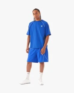 TRACK TEE BLUE -Vicinity Fashion Store website pic main tracksuits 0003s 0006s 0000 pose2