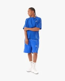 TRACK TEE BLUE -Vicinity Fashion Store website pic main tracksuits 0003s 0006s 0001 pose1